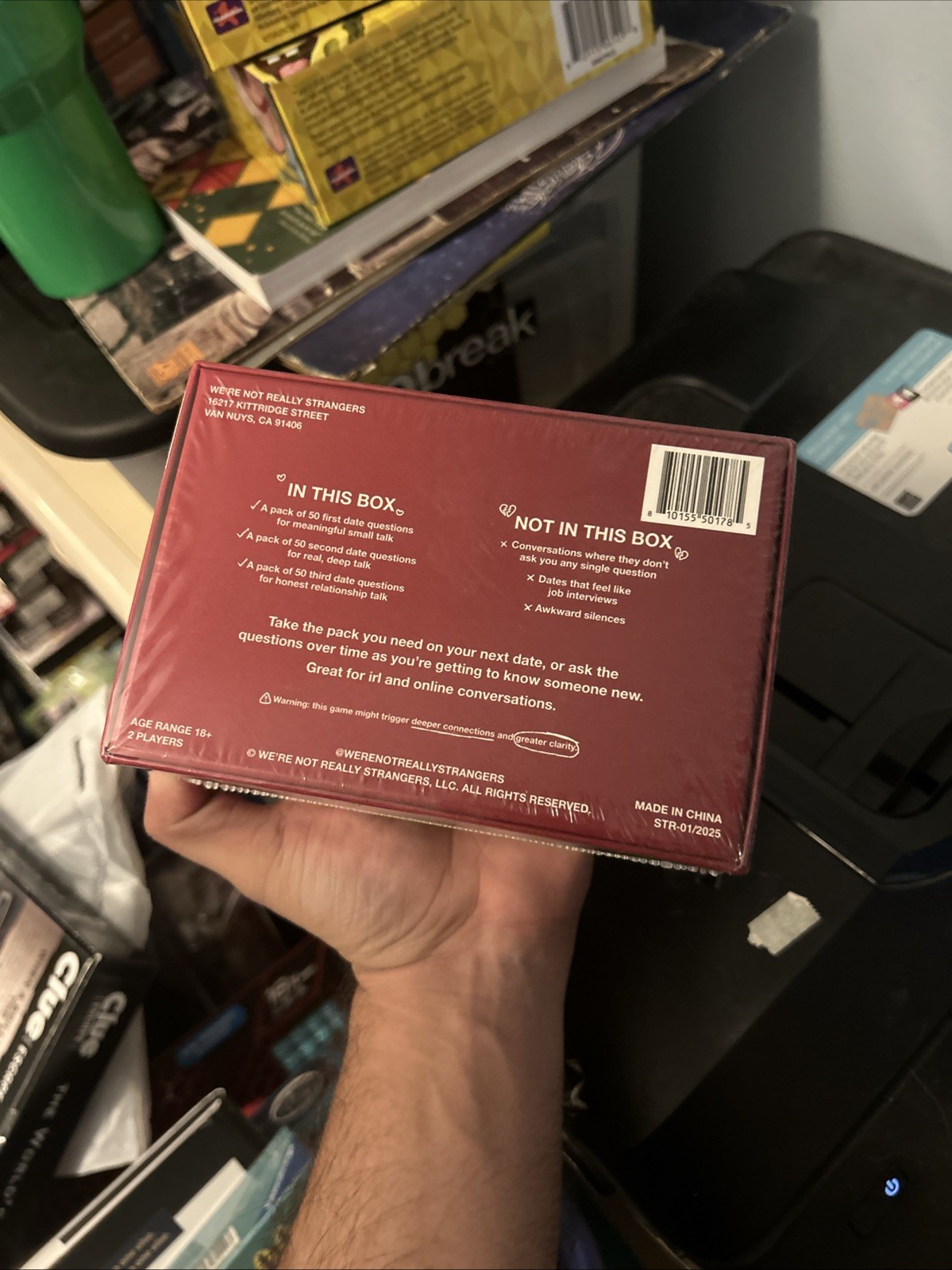 We are Not Really Strangers Dating Survival Kit Card Game New