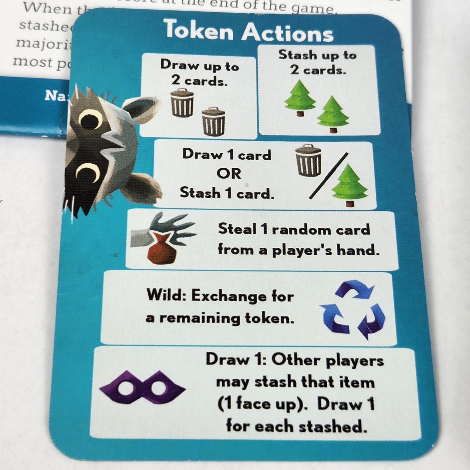 Trash Pandas The Raucous Raccoon Card Game Gamewright 2-4 Player 8+ COMPLETE