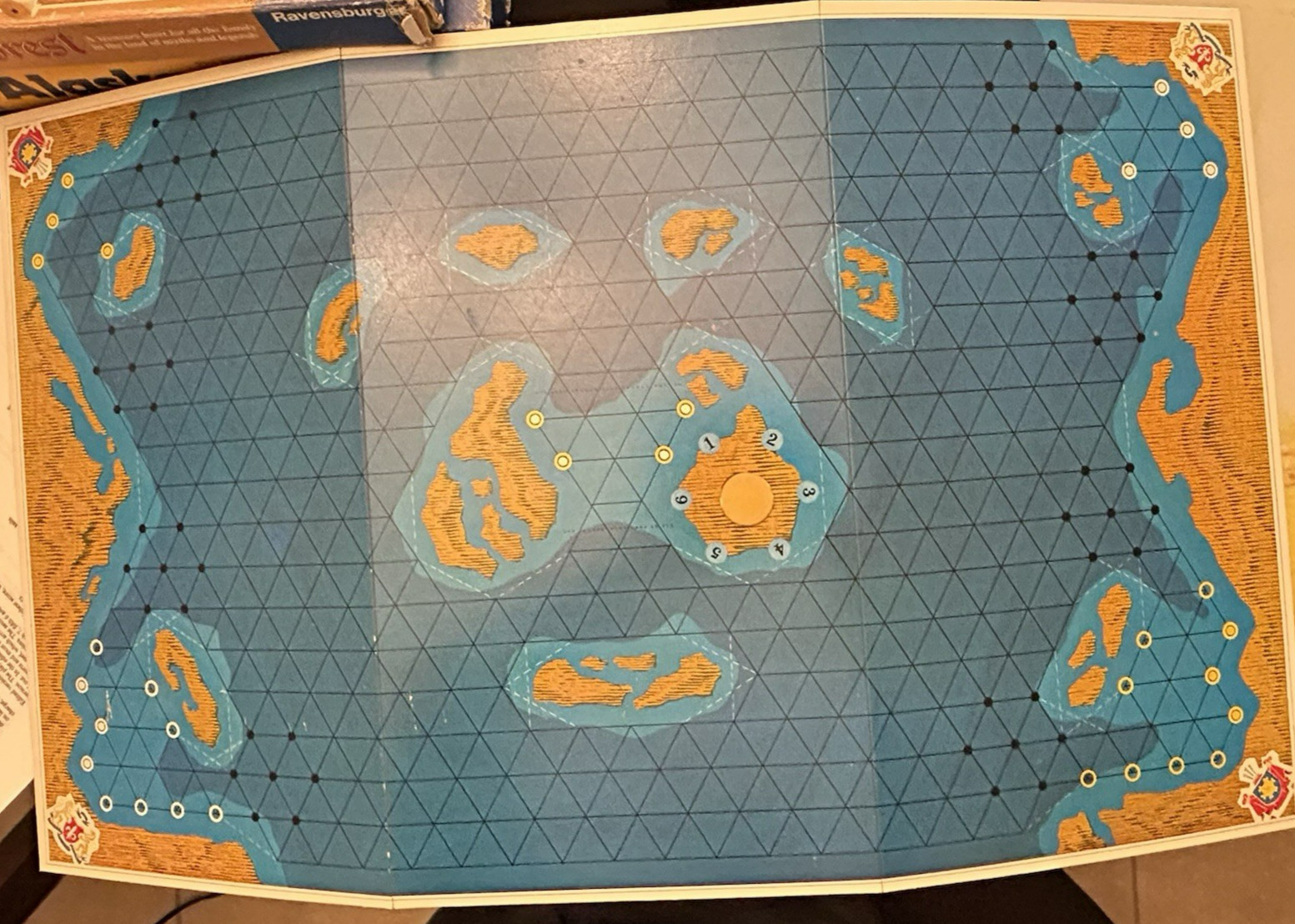 Seeschlacht Board Game (Battle at Sea, German Ed) With English Translated Rules