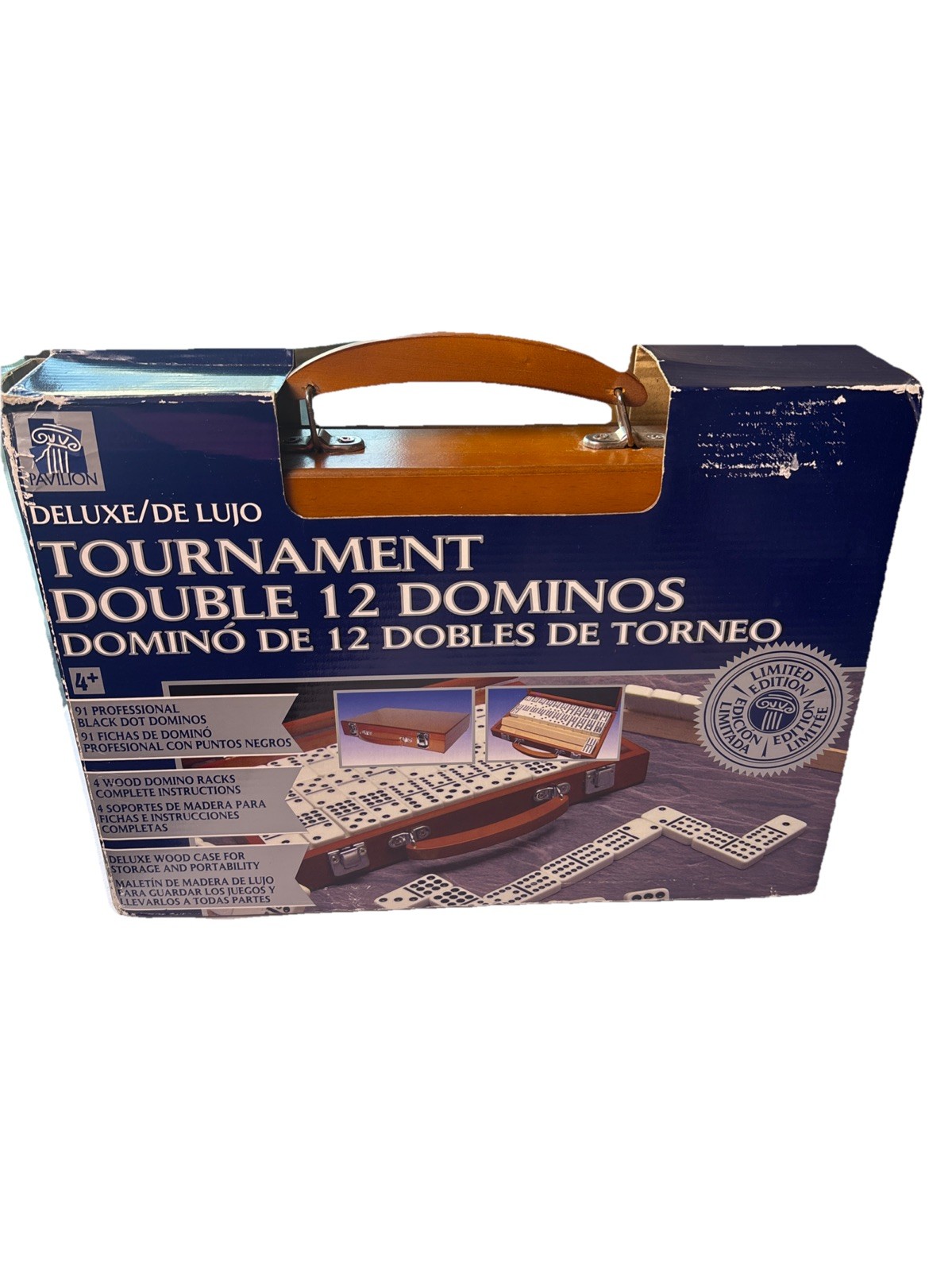 Pavilion Tournament Deluxe Double 12 Dominos Limited Edition. *read