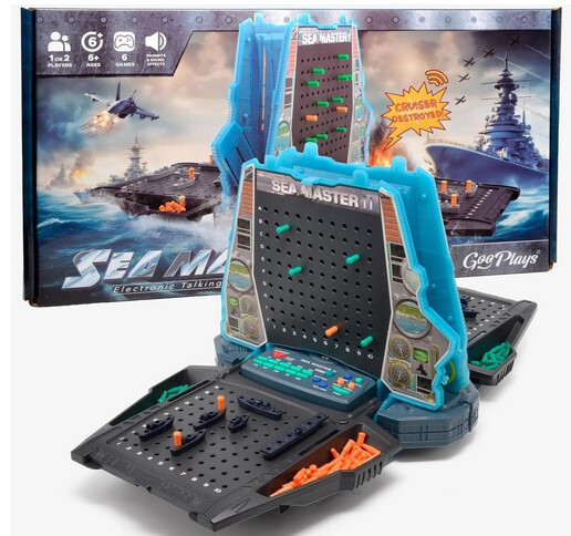 GooPlays Sea Master Electronic Talking Sea Battle Interactive Game Lights Sounds