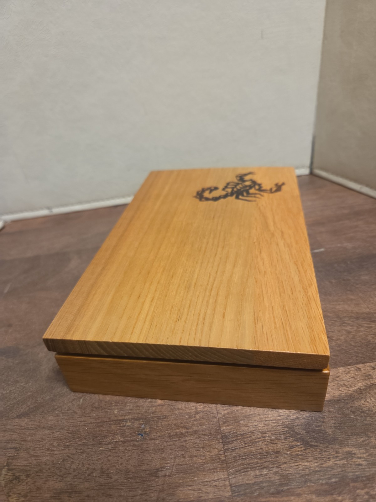 Vintage Scorpion Red & Black Complete Domino Set in Wooden Box Sealed.