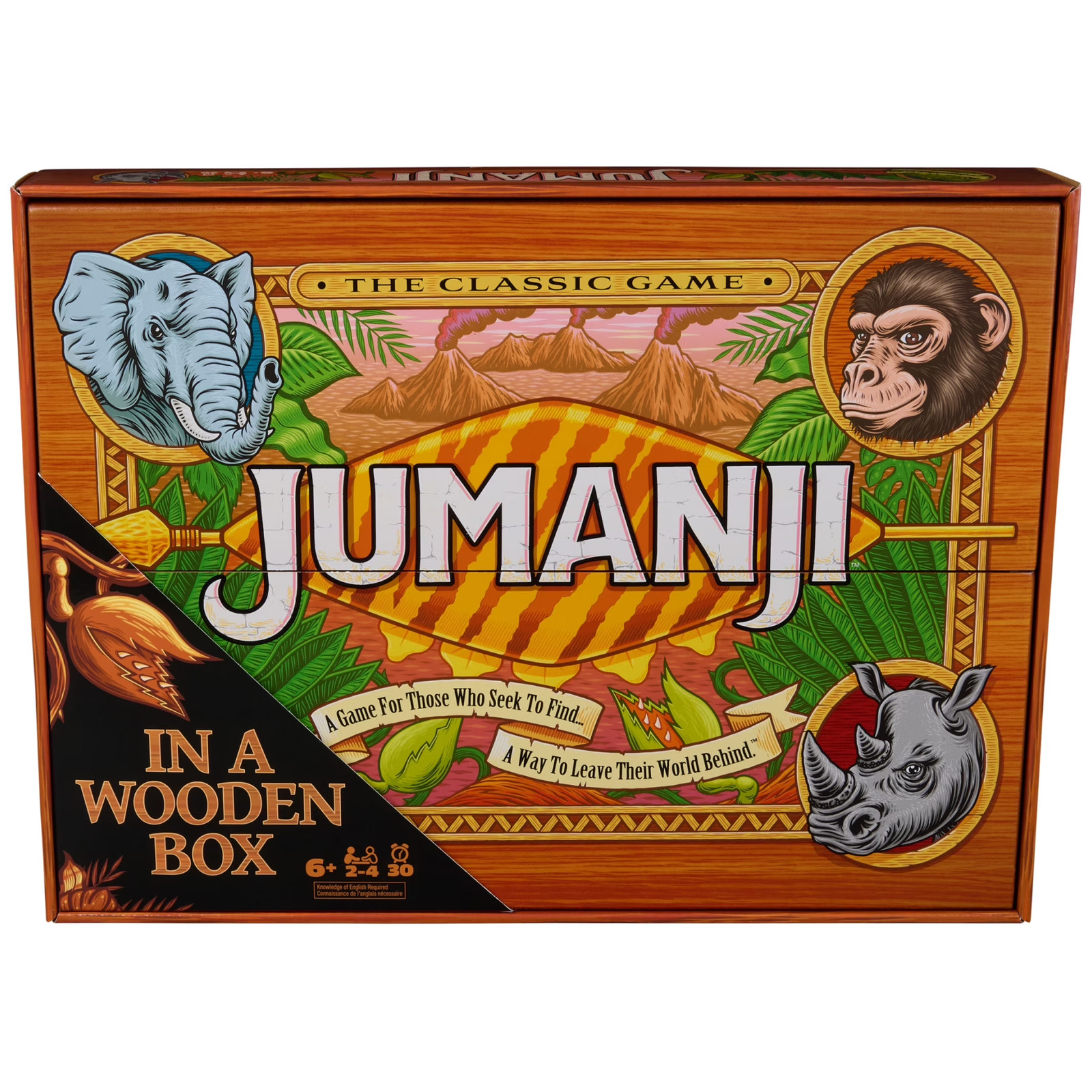 , Jumanji the Game, Real Wooden Box Edition of the Classic Adv