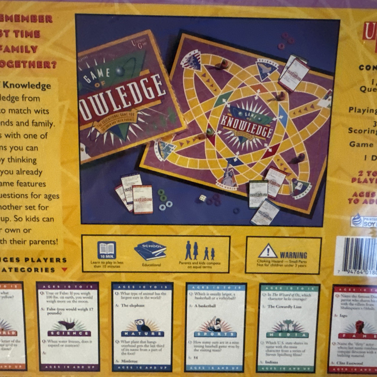 Game of Knowledge Board Game University Games BrandNew Sealed