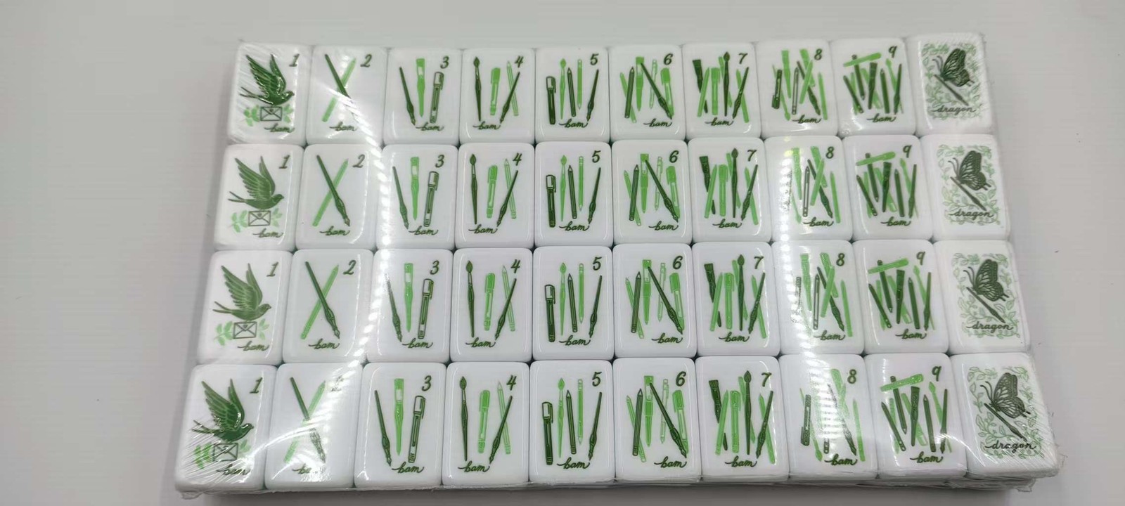 American Mahjong Game Set, 160 Purple flowers Mah Jong Tiles,Fast ship#family