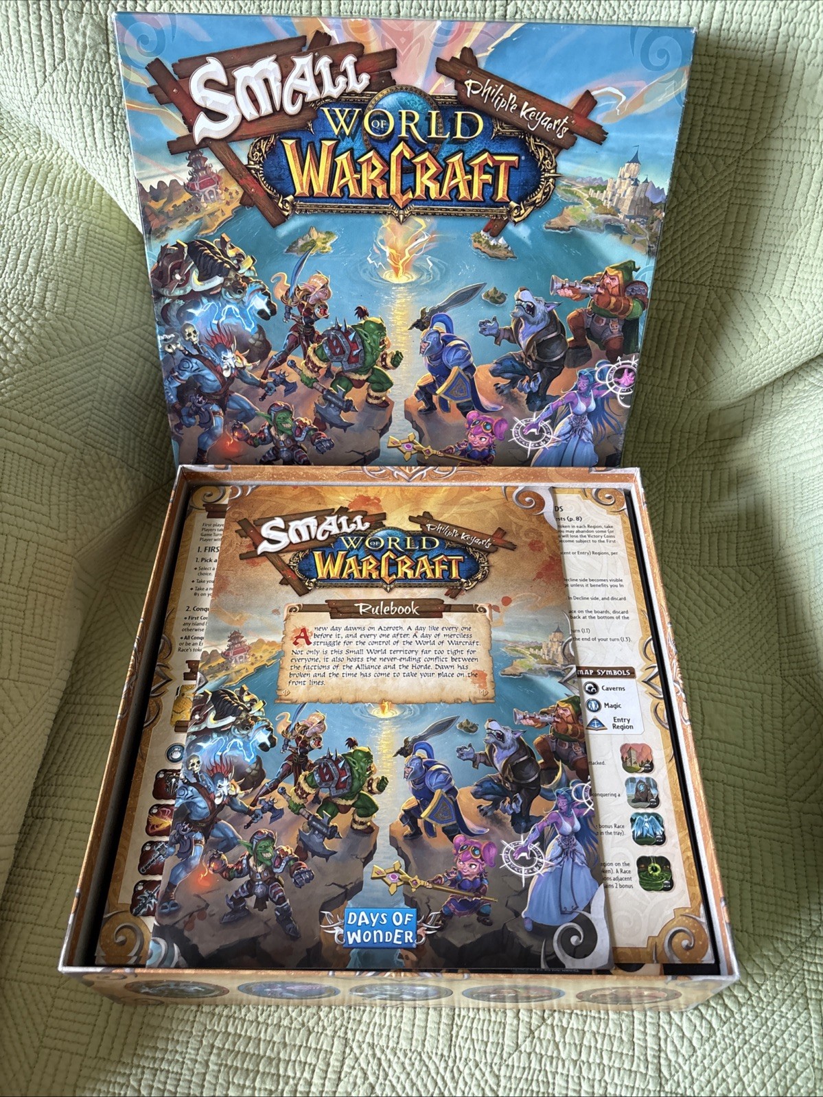 Small World of Warcraft Board Game Lot As-Is Unchecked for Completeness