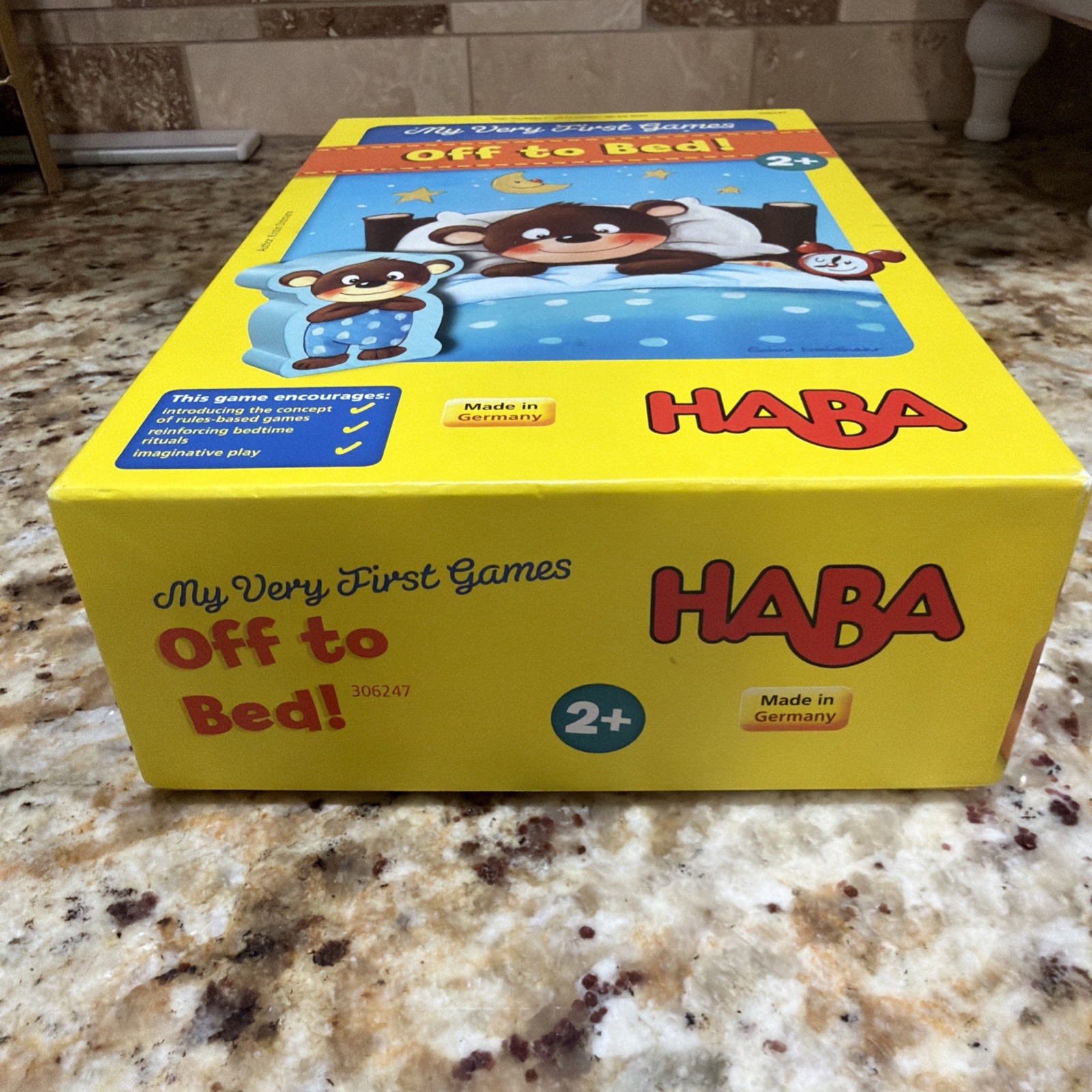 HABA MY VERY FIRST GAMES OFF TO BED GAME 100% COMPLETE MADE IN GERMANY FREE SHIP