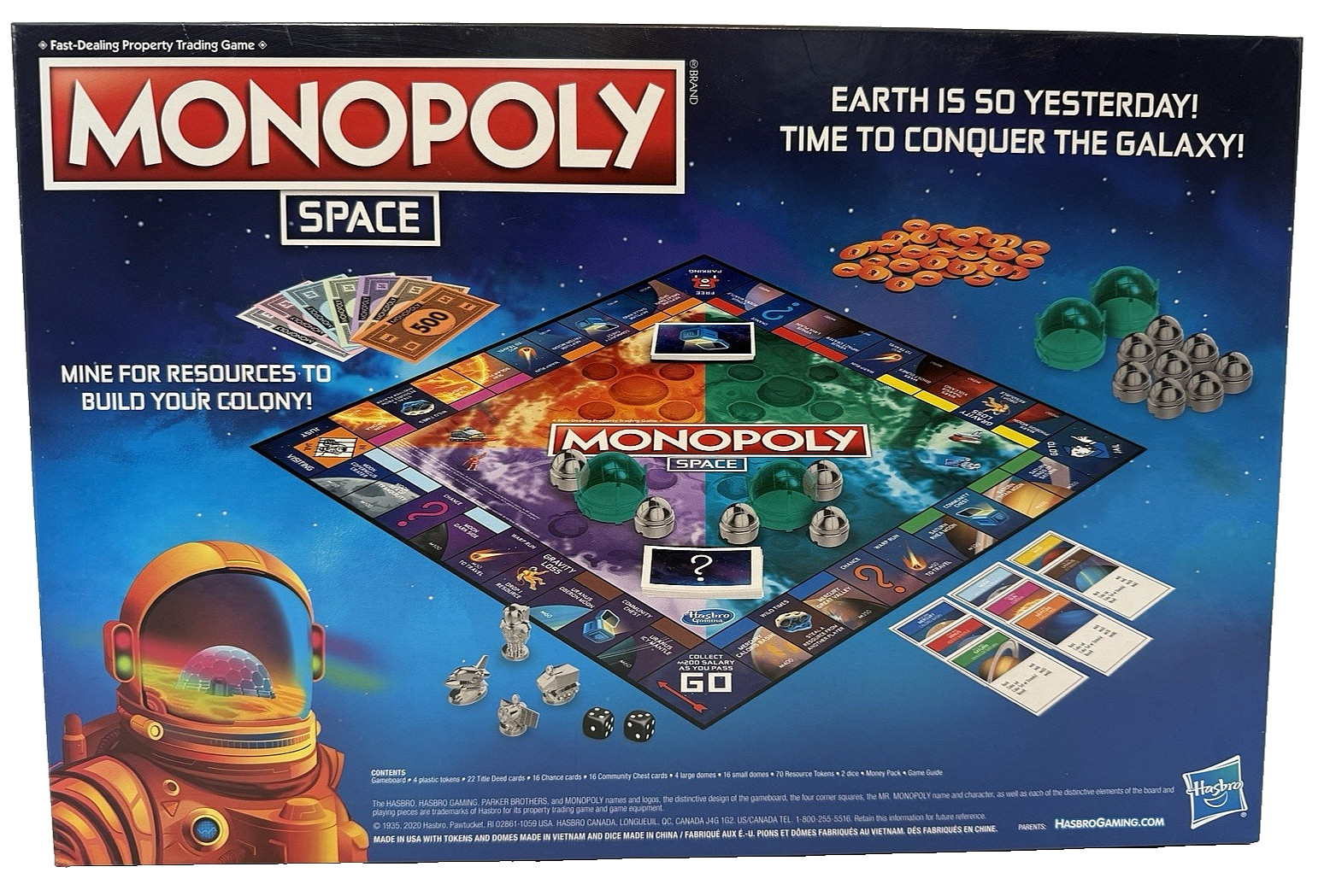Monopoly Space Race to Own the Universe Trading Board Game NEW