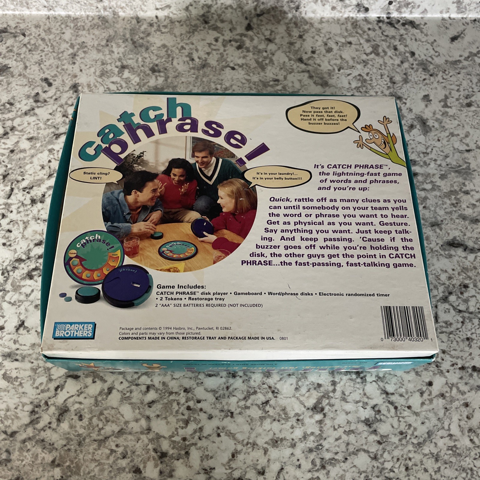 Original Catch Phrase Board Game Vintage 1994 Parker Brothers Works Complete