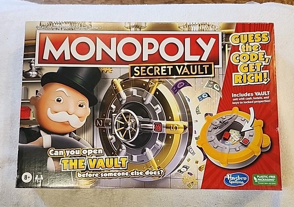 Monopoly Secret Vault Board Game By Hasbro Complete