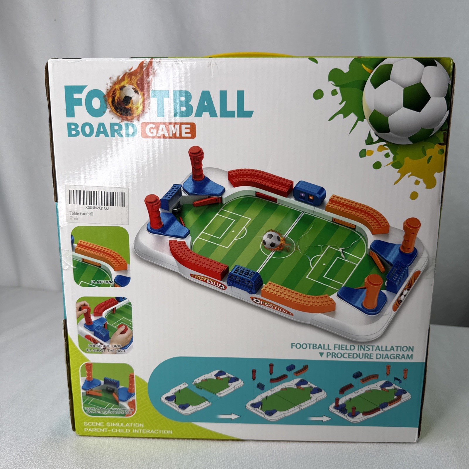 Tabletop Parent & Kids Football Soccer Game Board Game Interactive Fun