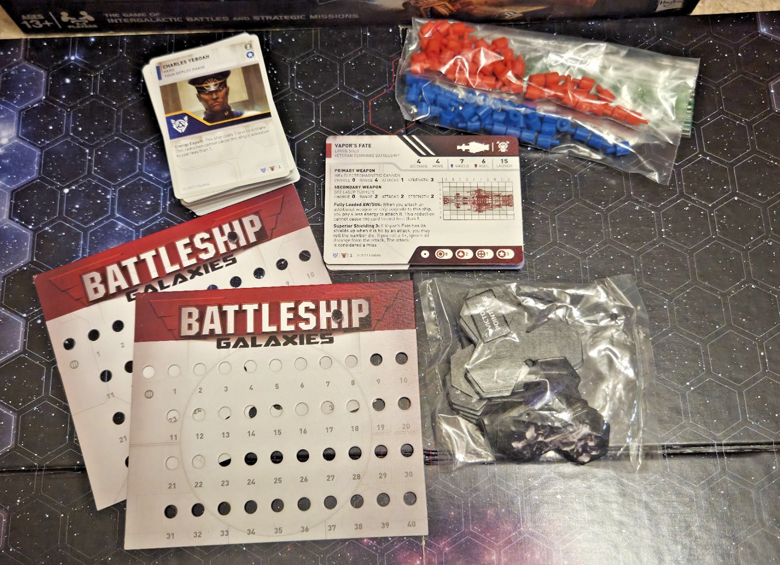 Battleship Galaxies Board Game COMPLETE w/ GRAPHIC NOVEL 2011 Hasbro⚡FREE SHIP