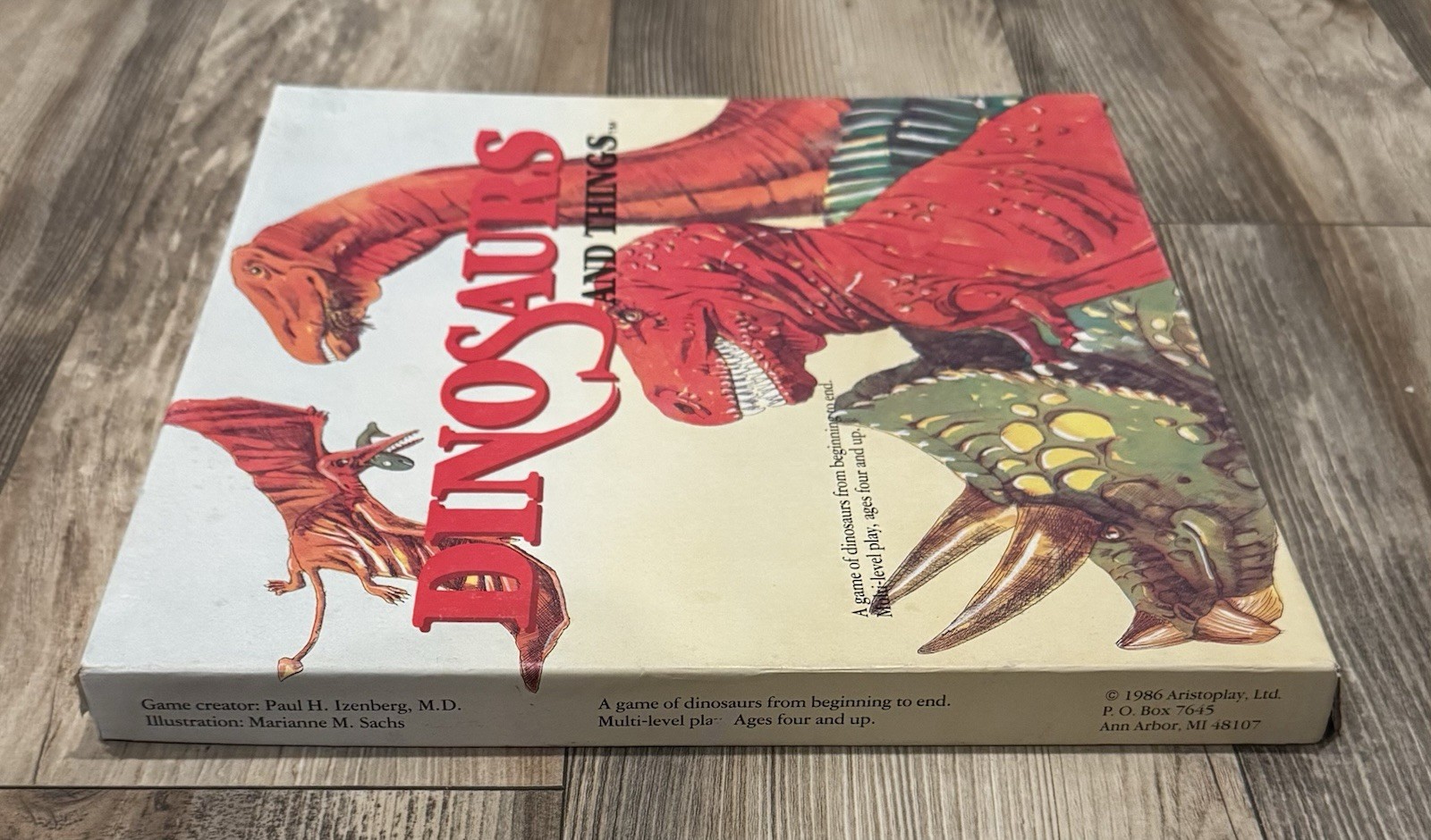 VINTAGE! 1986 Dinosaurs And Things Board Game New In Box – UNPUNCHED!!
