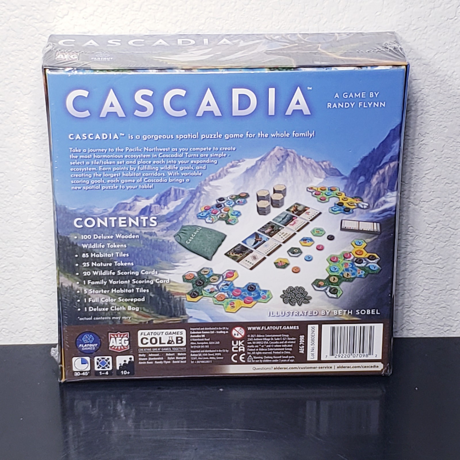 Cascadia Board Game By Randy Flynn NEW Complete AEG Flatout Games SEALED!