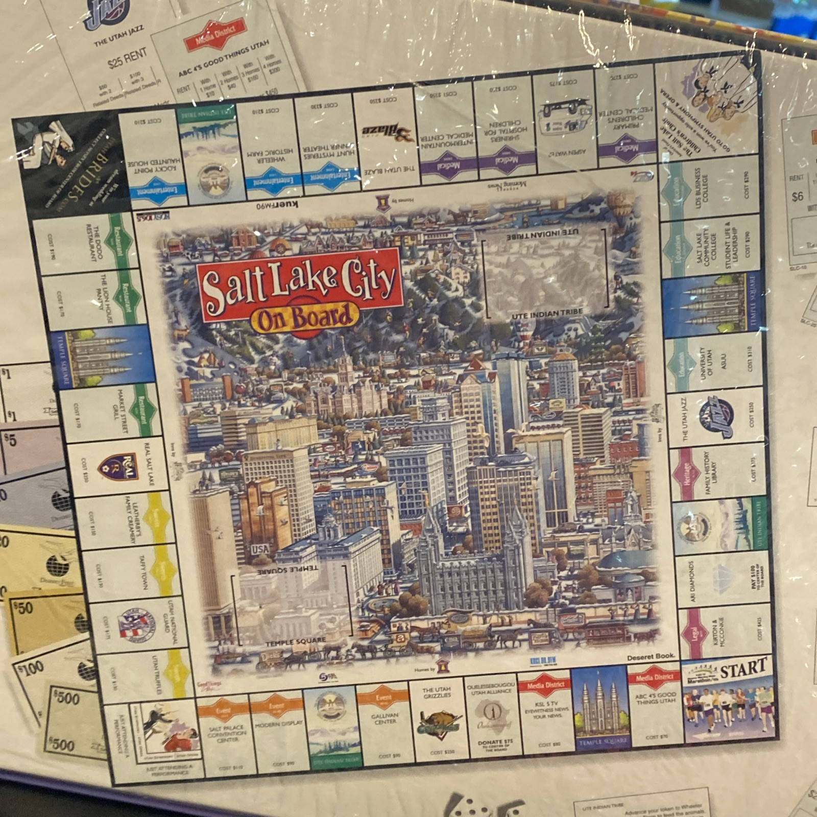 Salt Lake City On Board Game Monopoly Sealed