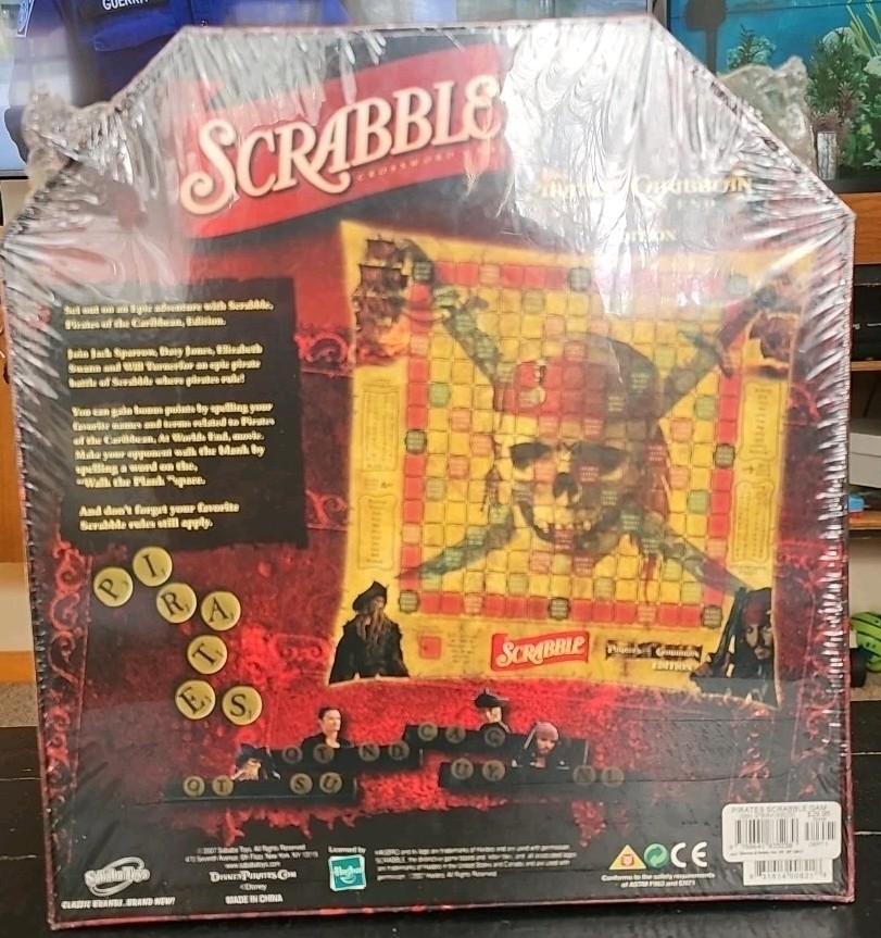 Sababa Toys, Pirates of Caribbean Scrabble. NIB (F75)
