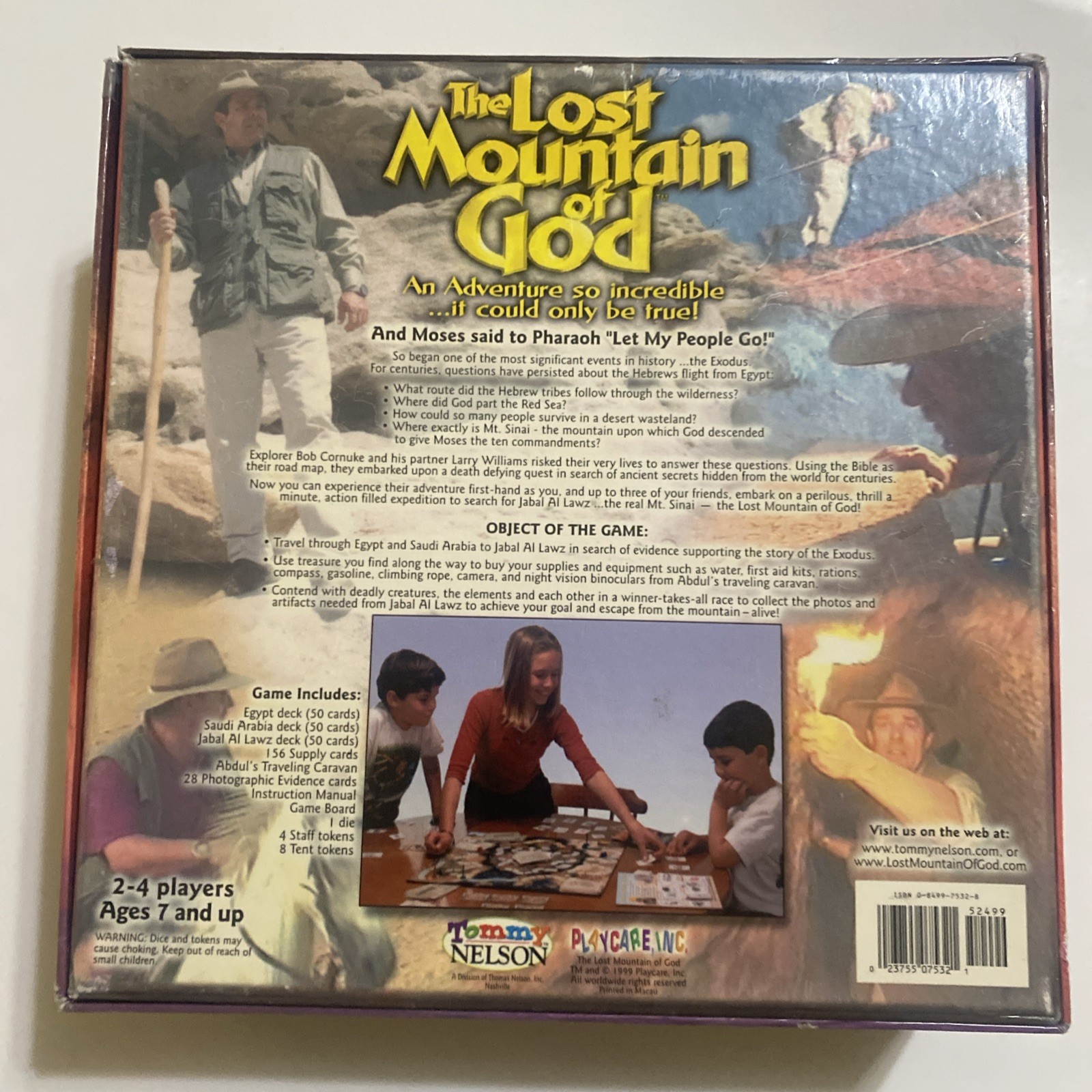 Tommy Nelson The Lost Mountain of God Biblical Adventure Board Game *Read*