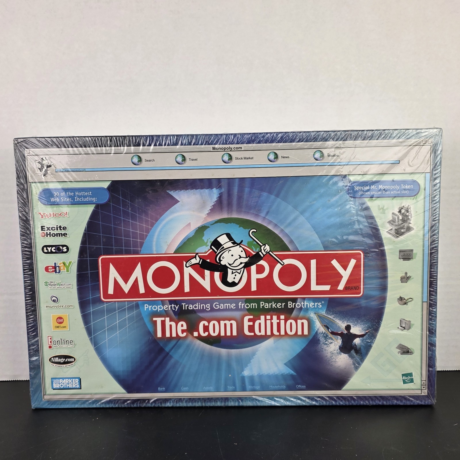 NEW SEALED Monopoly The .com Edition Board Game Parker Brothers Hasbro 2000