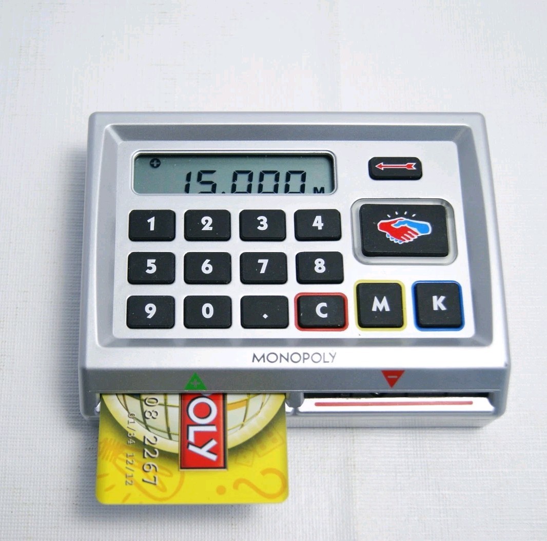 Monopoly Banking Unit, Bank Cards (6) & Rules – Here & Now Replacement Parts Set