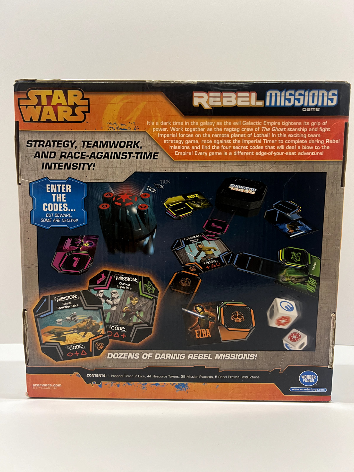 Wonder Forge Boardgame Star Wars Rebel Missions VG