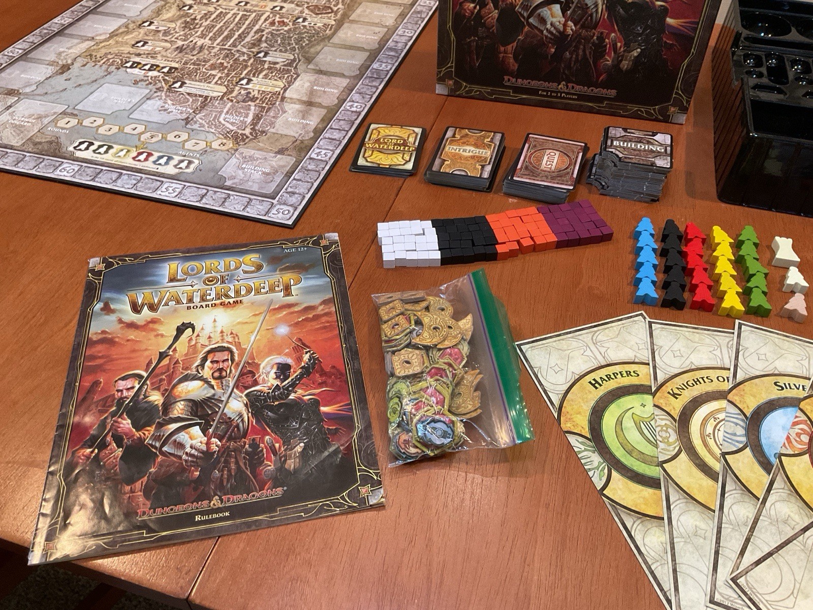 Wizards of the Coast Lords of Waterdeep Dungeons and Dragons Board Game COMPLETE
