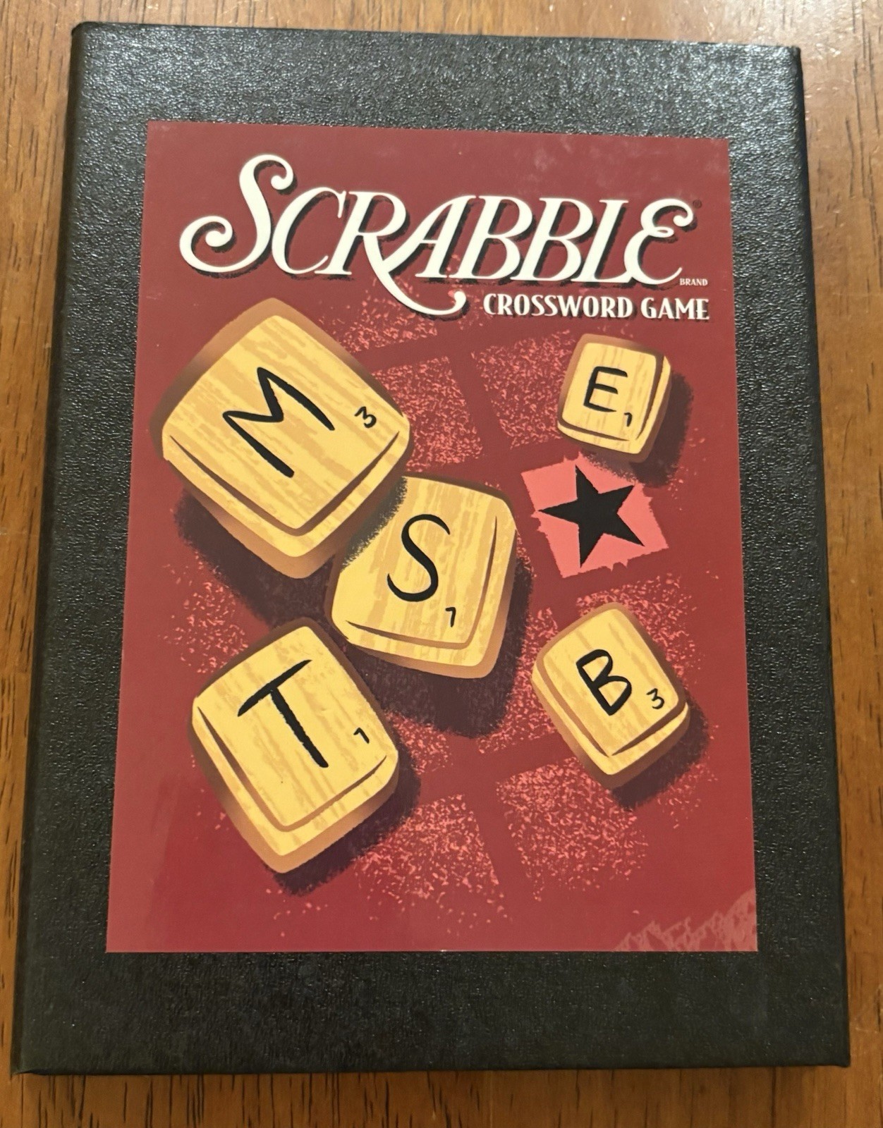Scrabble Vintage Game Collection Bookshelf Edition Wooden Box Case 2005