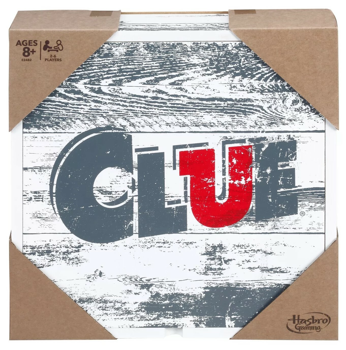 Hasbro CLUE Rustic Edition Collectible Wood Box Crime Board Game Parker Brothers