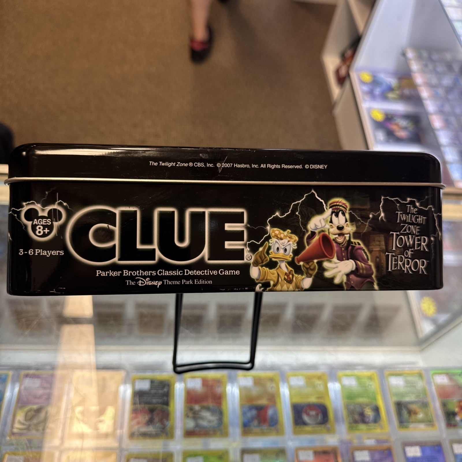 Clue The Twilight Zone Tower of Terror Detective Game Disney Theme Park Tin New