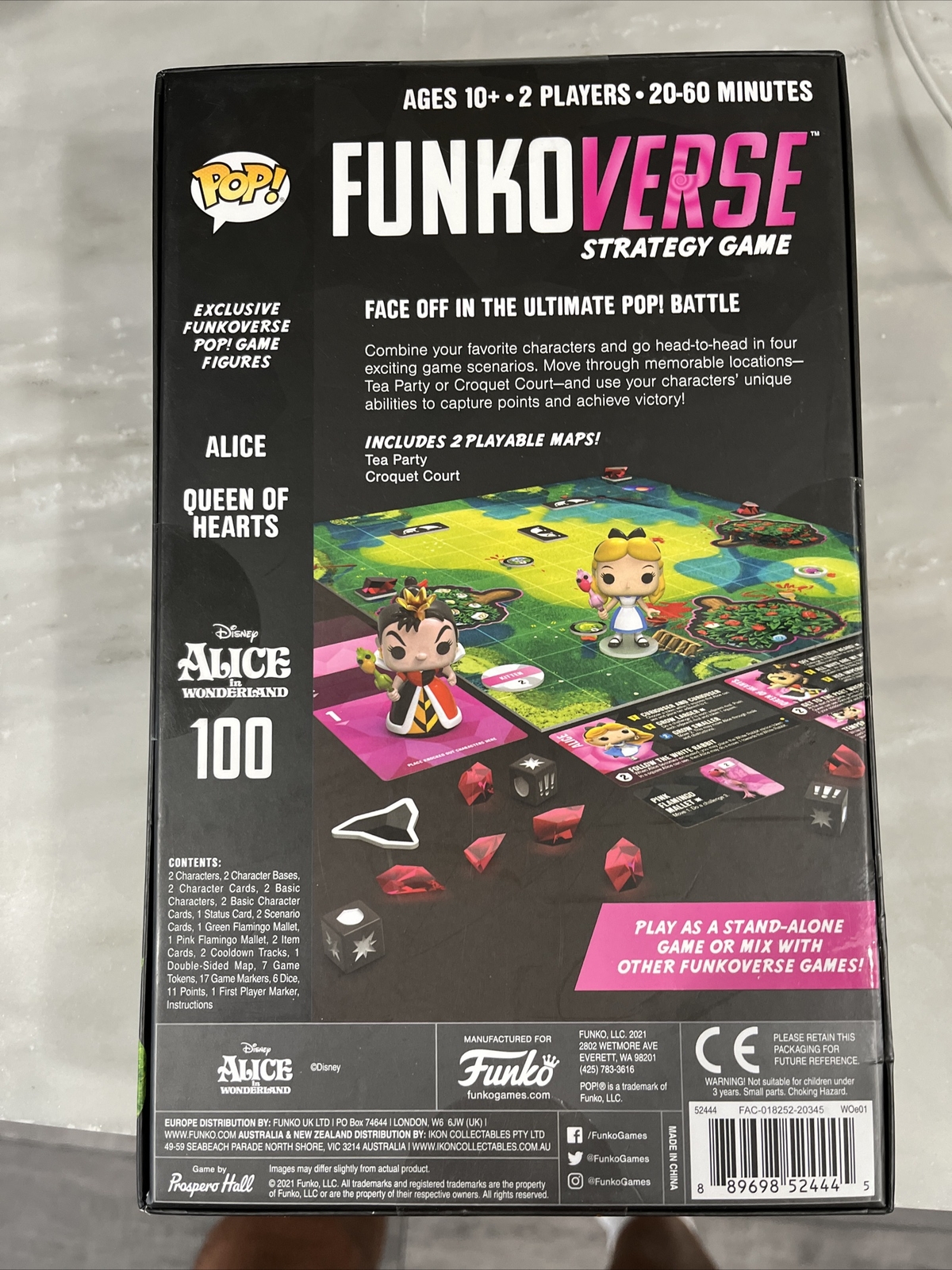 Pop! Funkoverse – Alice in Wonderland 100 CHASE Funko Games Strategy Board Game