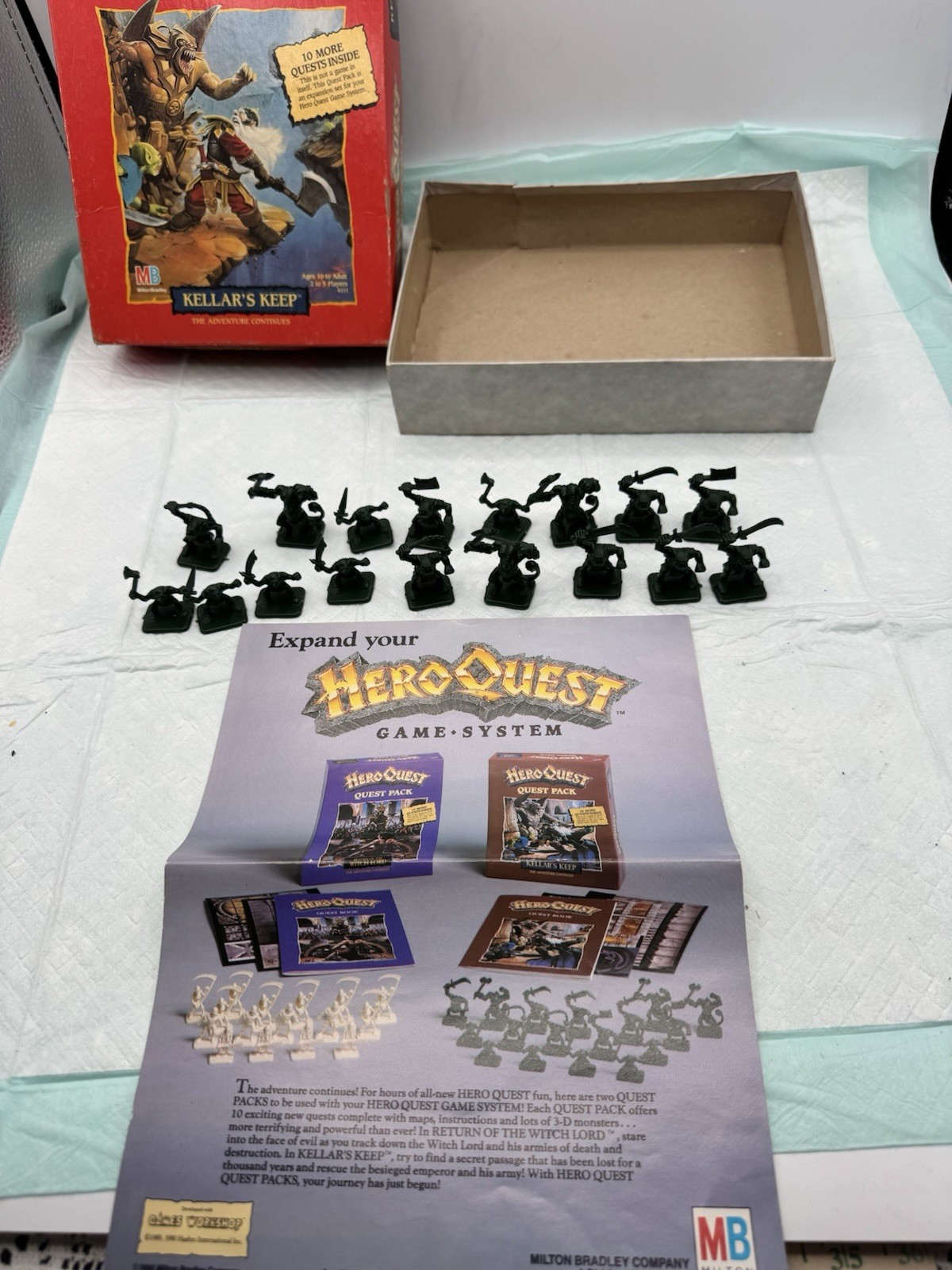 Vintage 1991 HeroQuest Kellar’s Keep Quest Pack (READ)