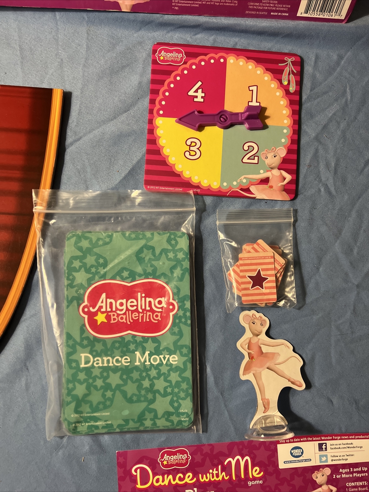 Angelina Ballerina Dance With Me Game Ages 3+ Bonus CD Included Wonder Forge