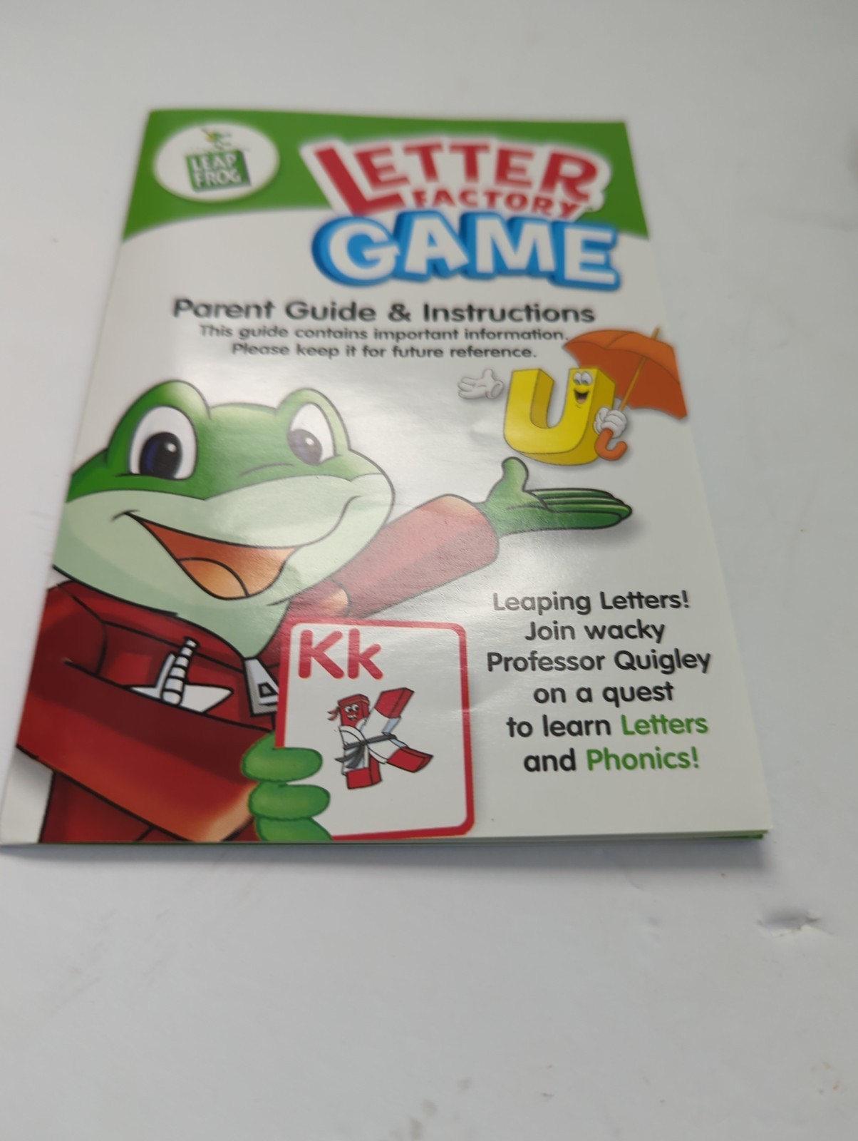 LEAPFROG LETTER FACTORY GAME Collectors Edition Phonics Learning Board Game