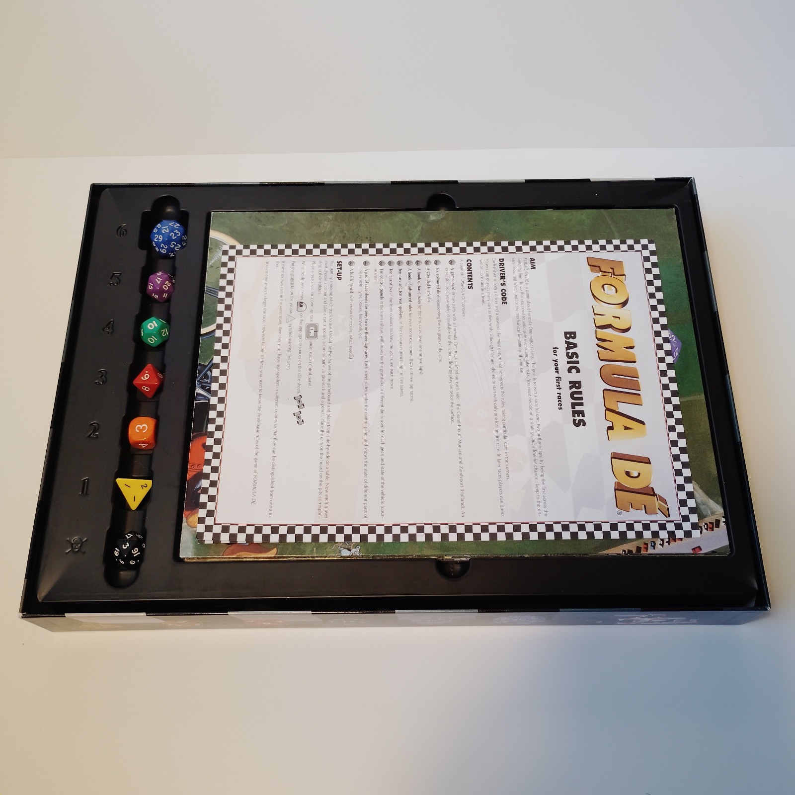 Euro Games Formula DE Motor Car Racing Strategy Board Game Complete