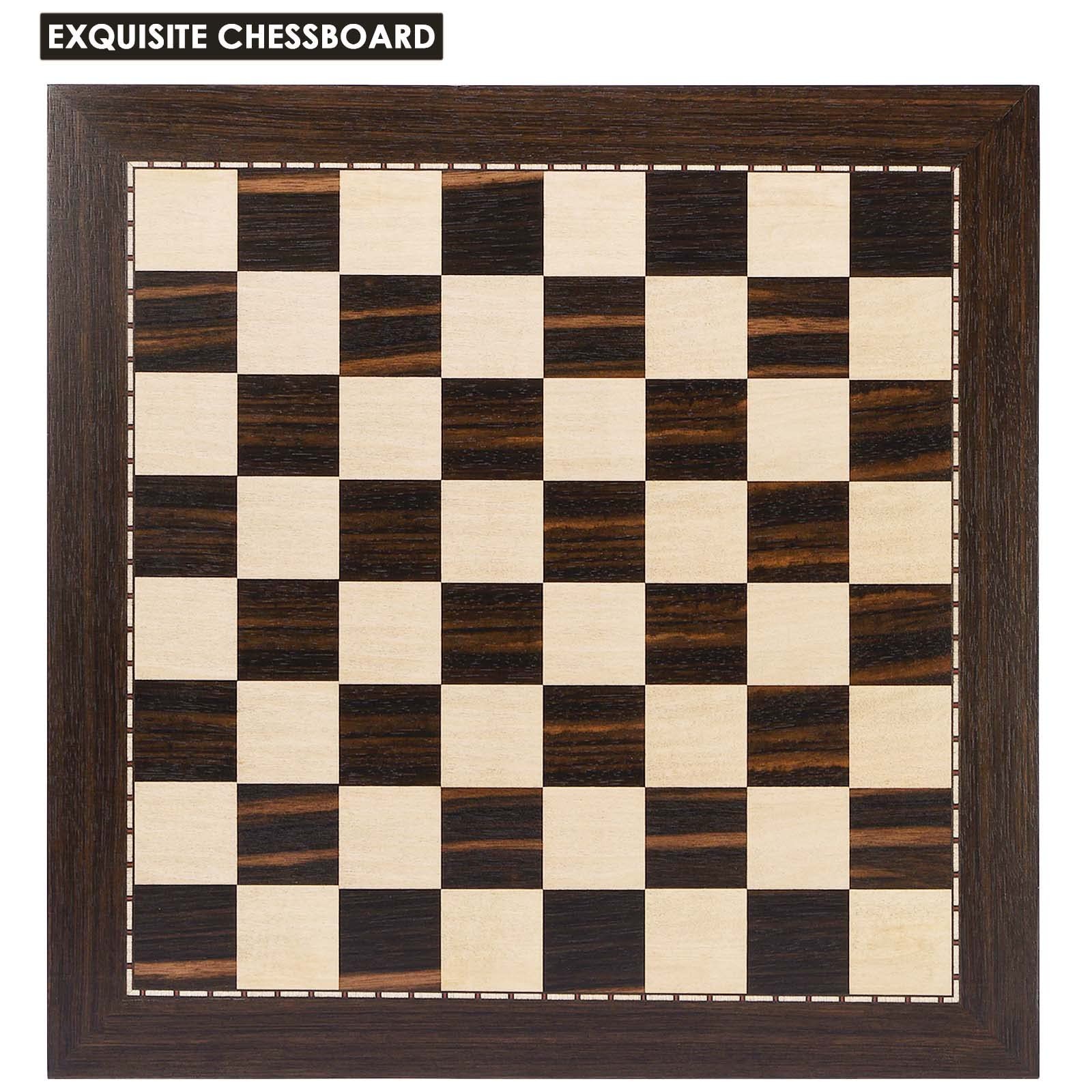 AMEROUS 19 Inches Professional Wooden Tournament Chess Board with 2.0″ Square…