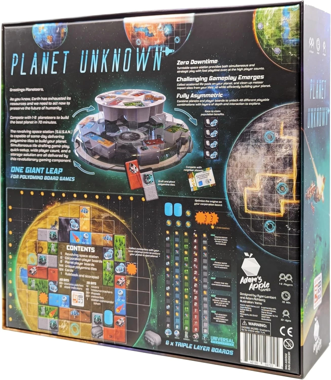 Planet Unknown Board Game 1 to 6 Players NEW in Shrink