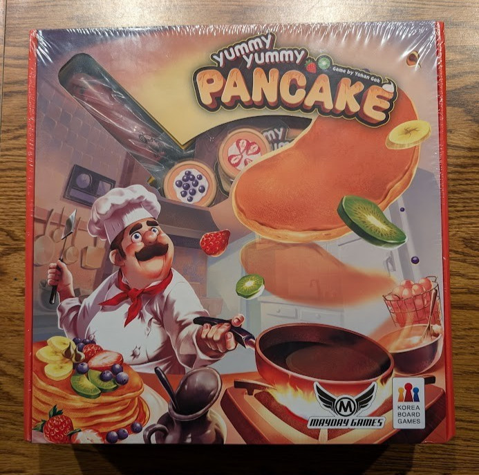 Yummy Yummy Pancakes NEW SEALED board game + promo Pancake Tokens, Mayday Games