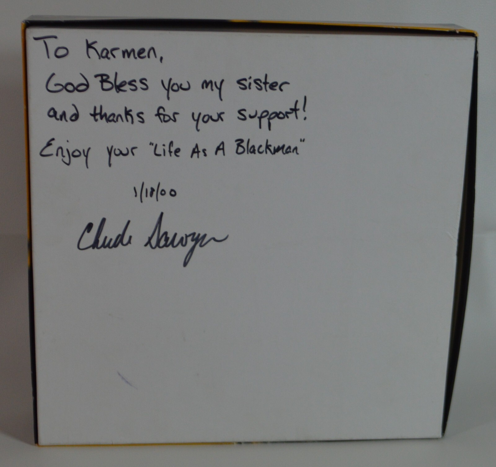 Vintage 1999 Board Game Life As A Blackman Autographed Chuck Sawyer RARE HTF