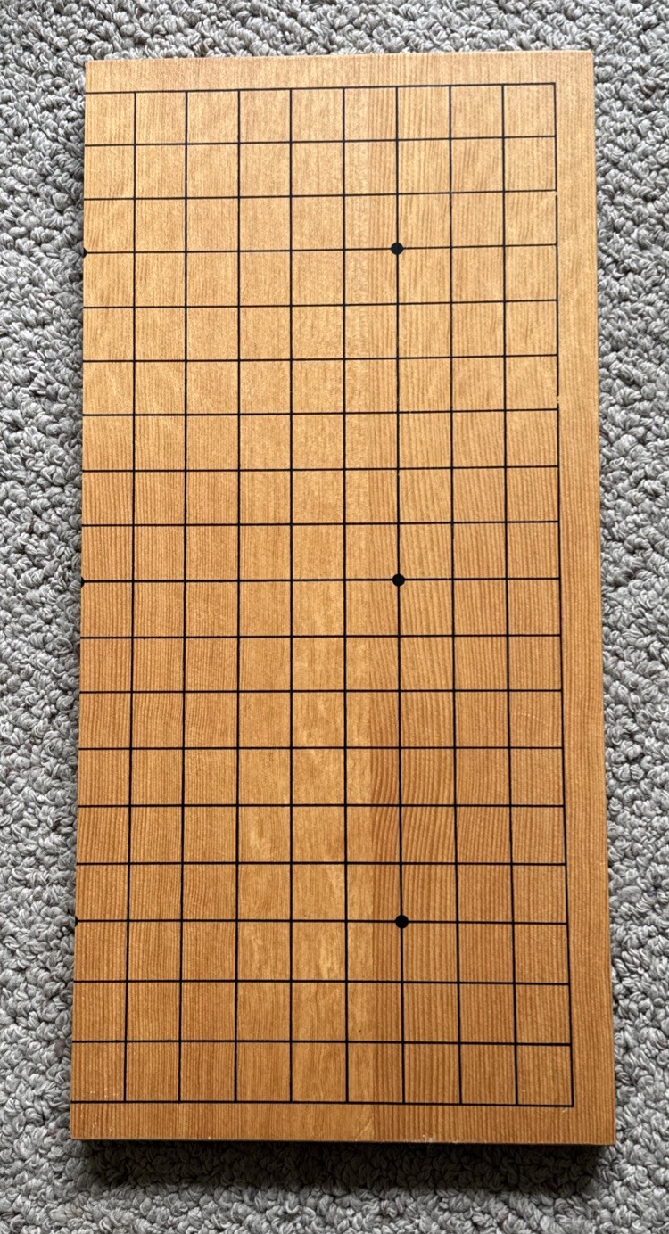 Japanese Go Set Wooden Board Stones Vintage Used Japan, Complete, Near Mint! FS!