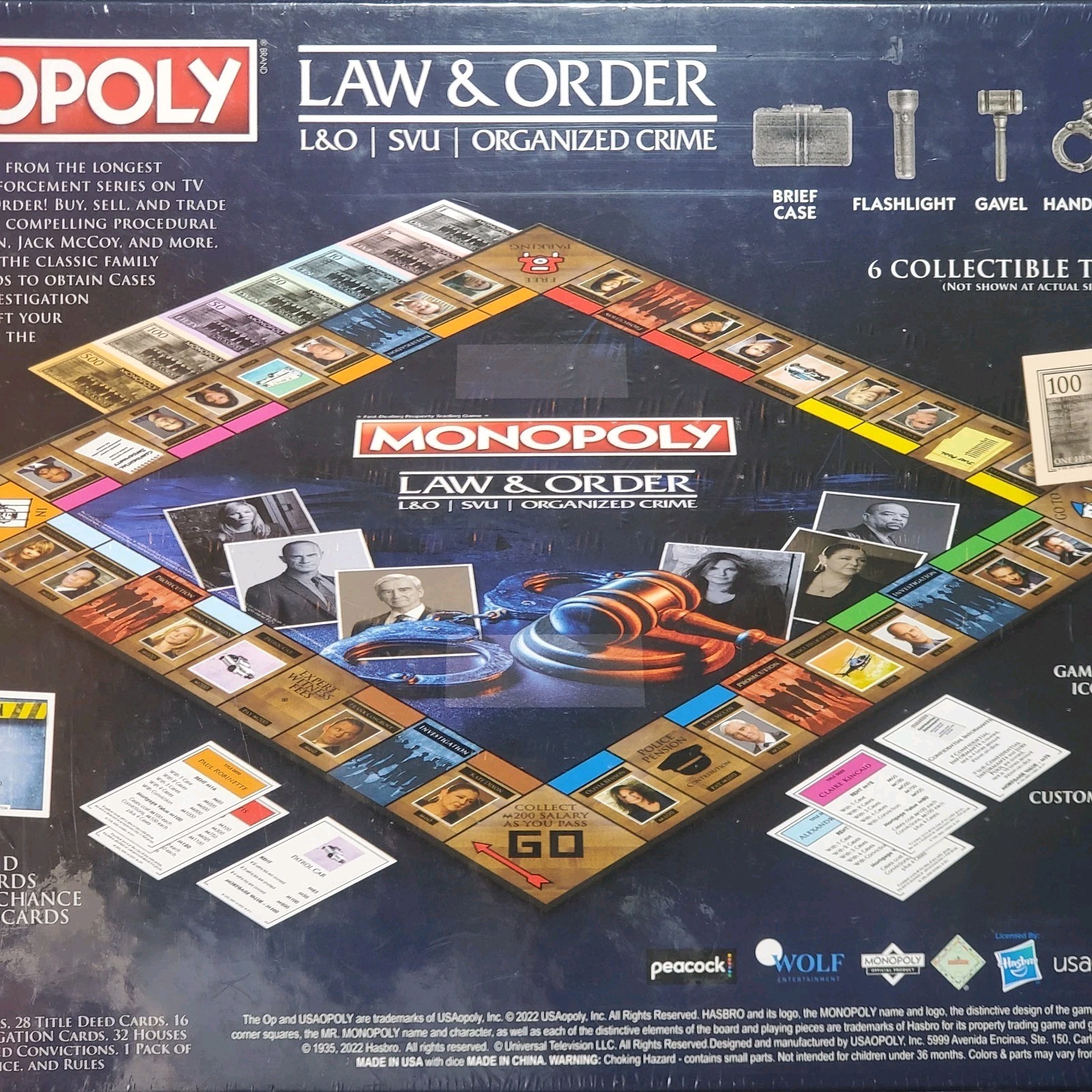 Monopoly Law and Order SVU Organized Crime Board Game SEALED Hasbro USAopoly