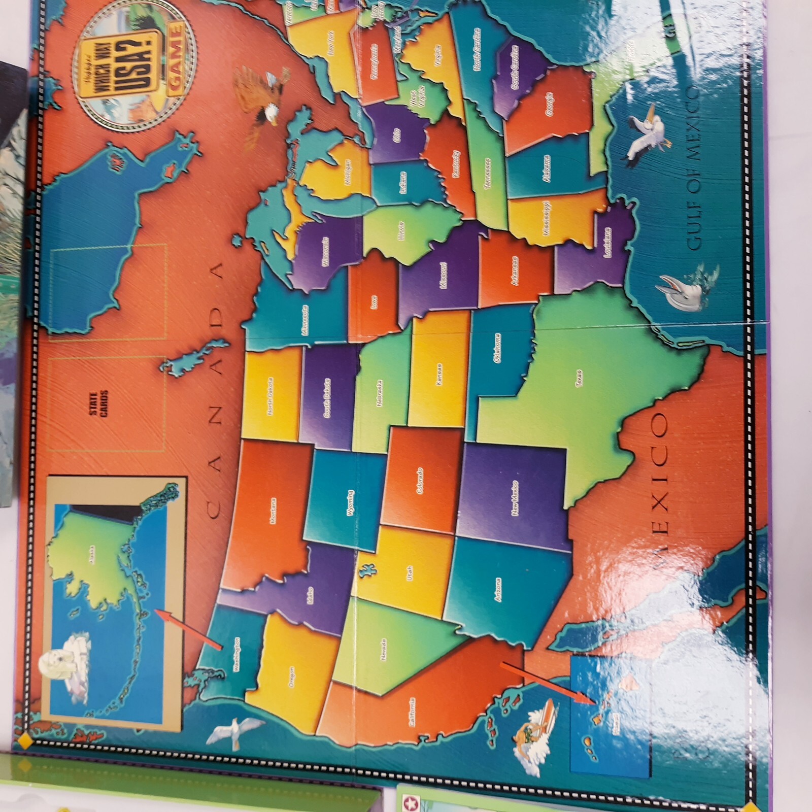 Vintage Highlights WHICH WAY USA? Board Game – complete free shipping