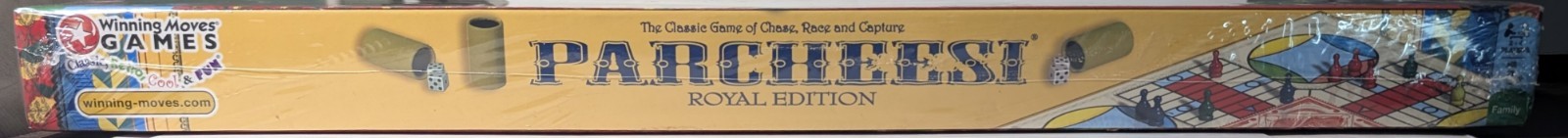 Parcheesi Royal Edition Chase Race & Capture Winning Moves Board Game Sealed