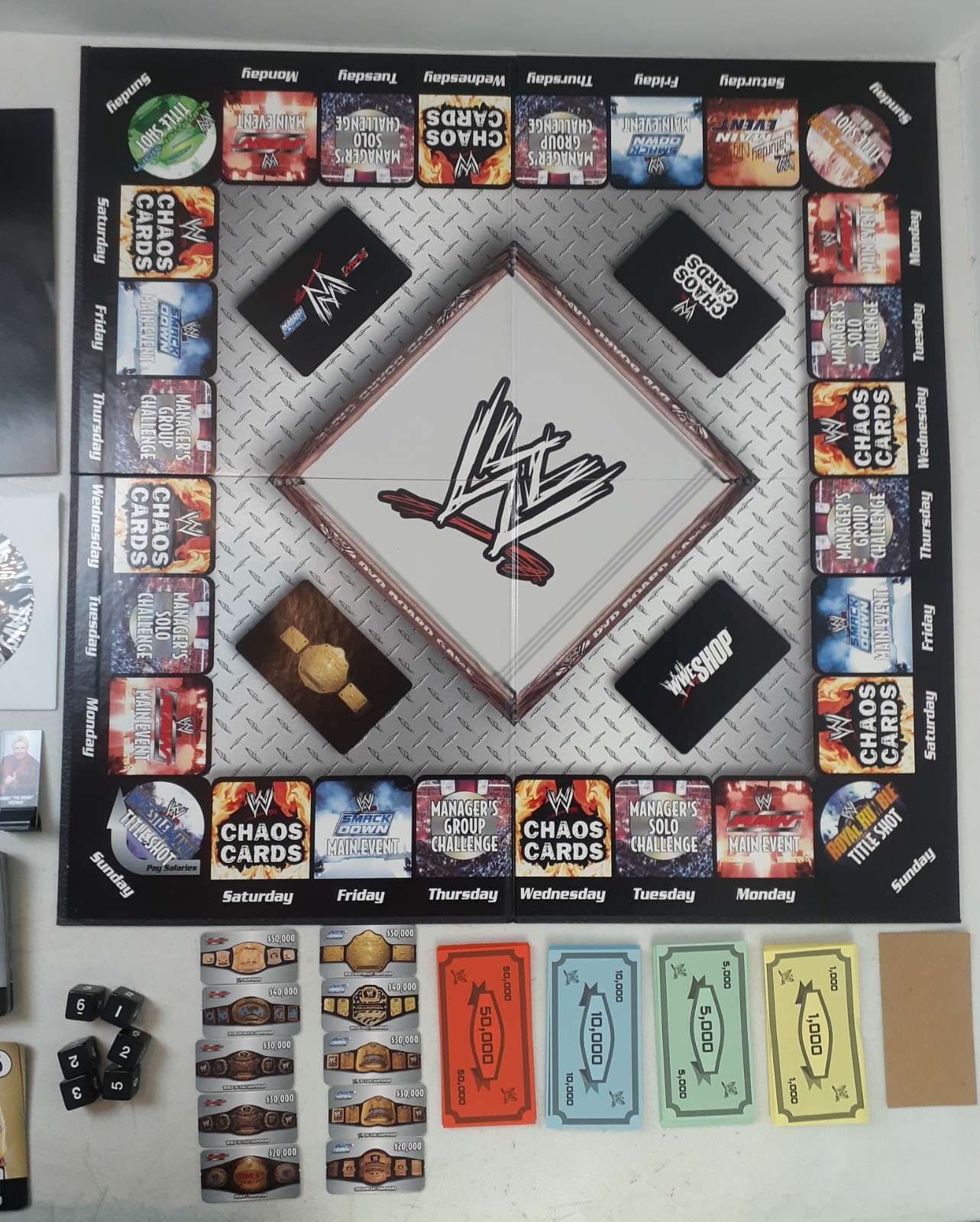 WWE DVD Board Game Wrestling 2nd Edition SBG Raw Smackdown 2006 COMPLETE 426