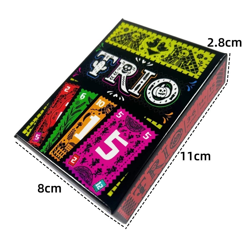 Strategic Card Board Game TRIO Card Fun For 3-6 Players Family Parties Toy