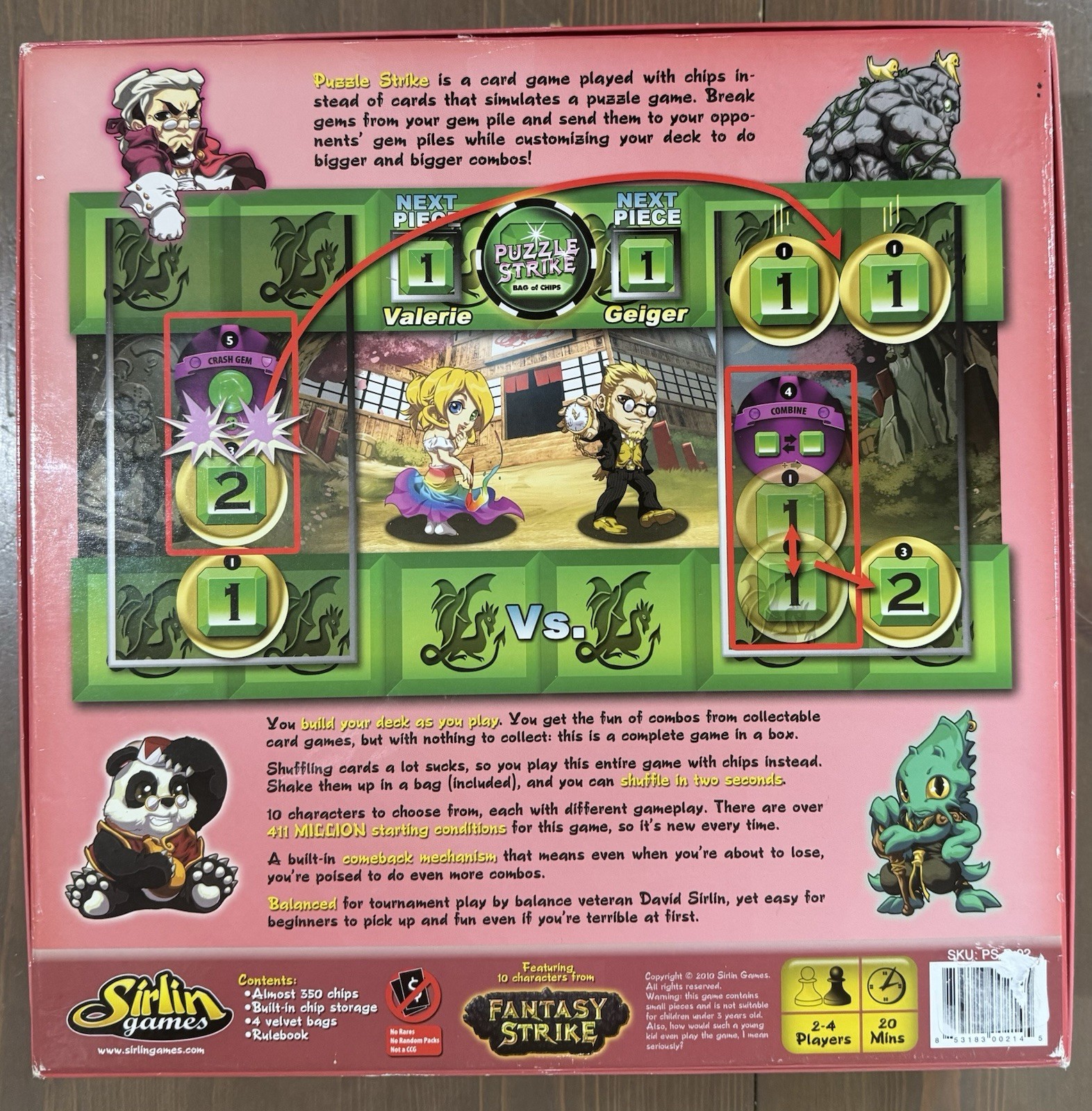 Puzzle Strike Bag of Chips Third Edition Sirlin Games MINT Condition COMPLETE