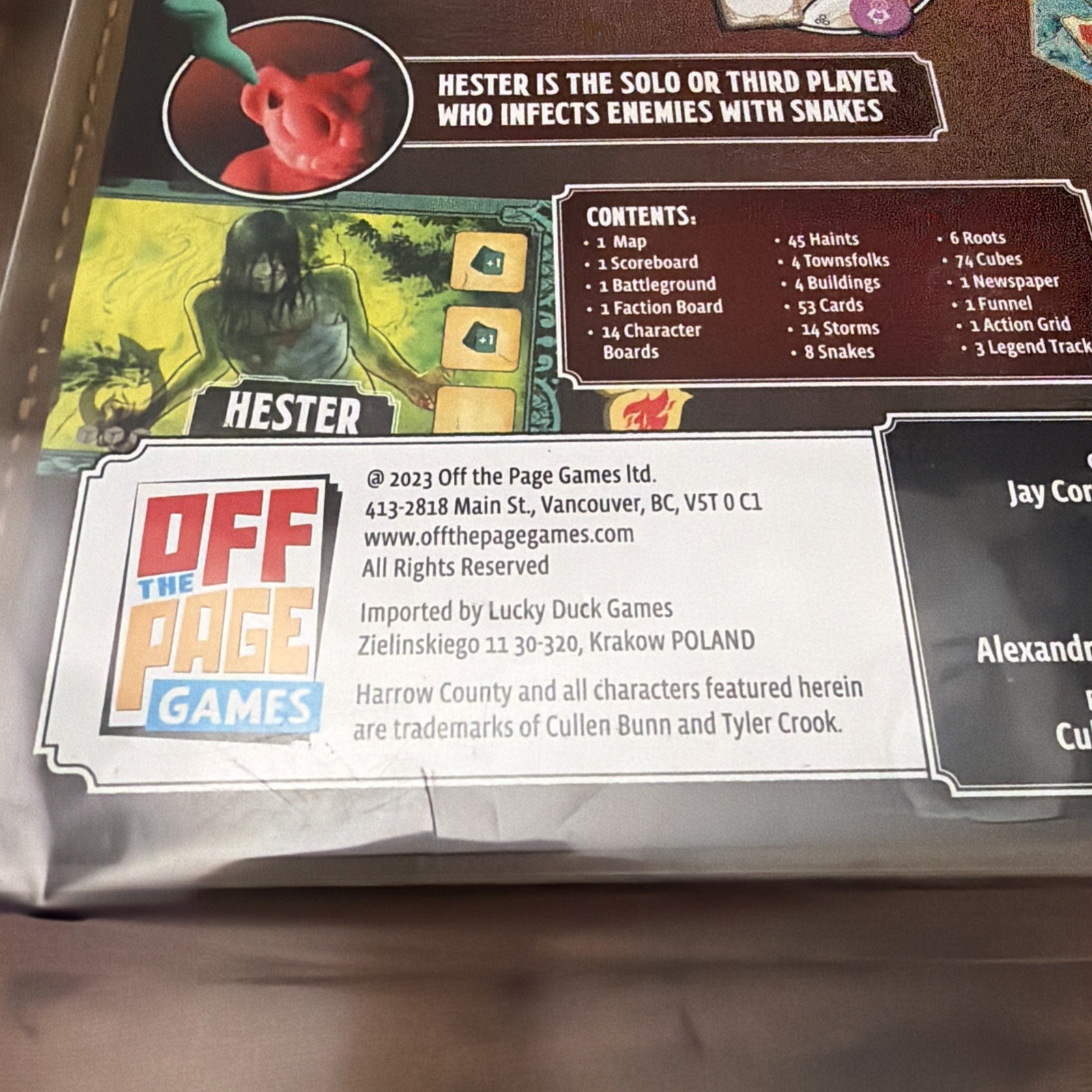 OTP Games Harrow County: The Game of Gothic Conflict Satchel Edition NEW