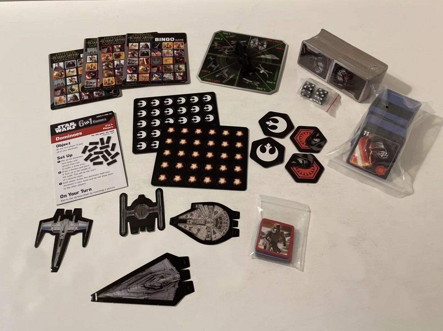 Star Wars 6 in 1 Games Dice by Wonder Forge – 2015 Edition – Complete!