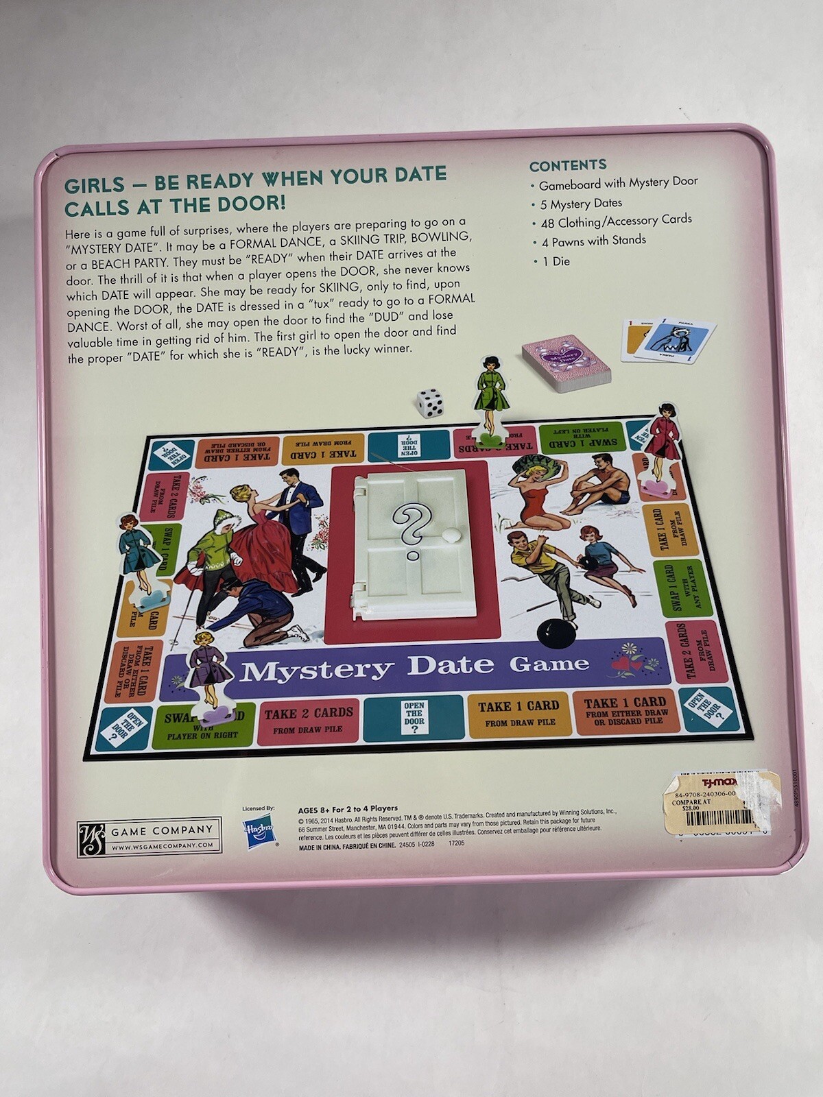 Mystery Date Nostalgia Edition Tin Box Classic Board Game 2014