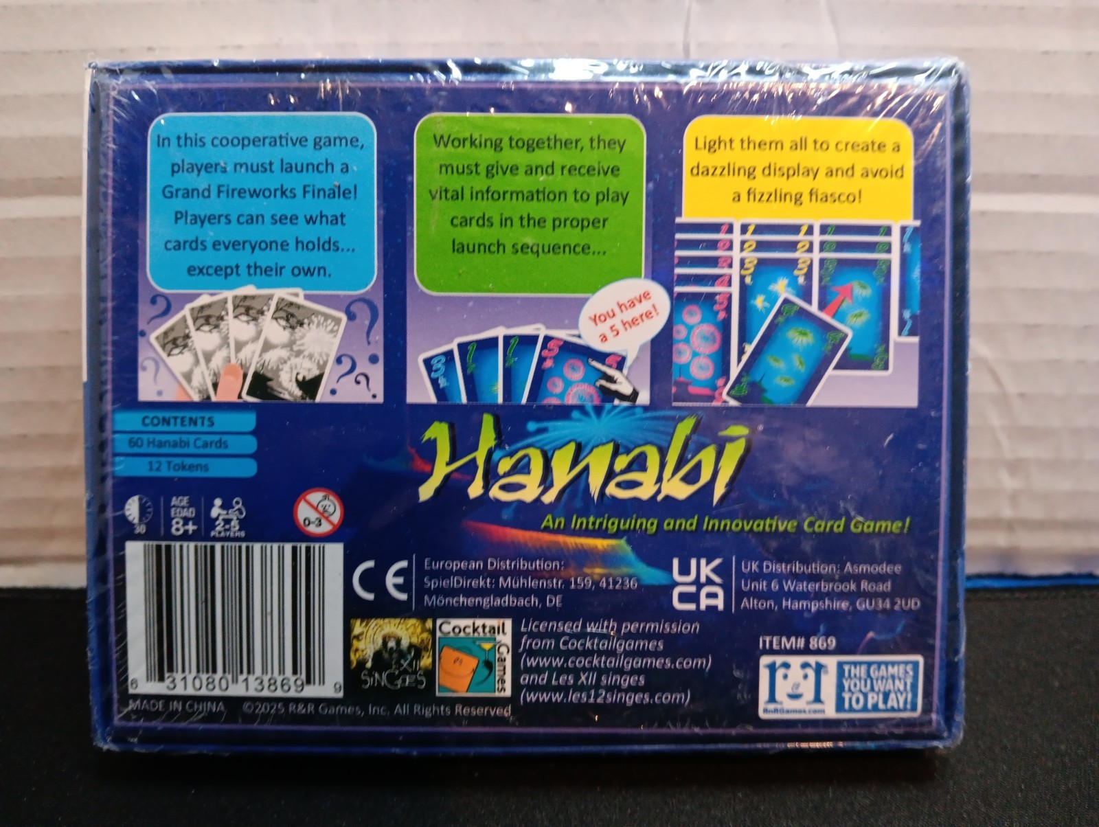 Hanabi Card Game NEW Sealed Cooperative Fireworks Game (2-5 players)