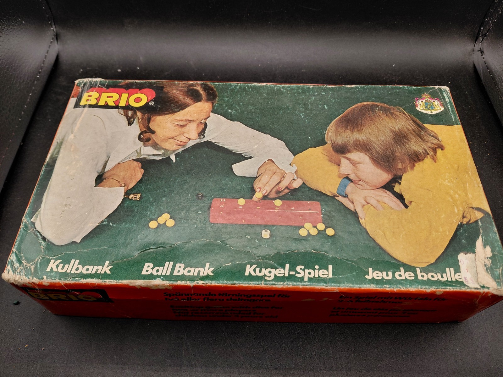 Vintage Brio Of Sweeden KULBANK Dice Game Ball Bank Kugel-Spiel Jeu De Boulles