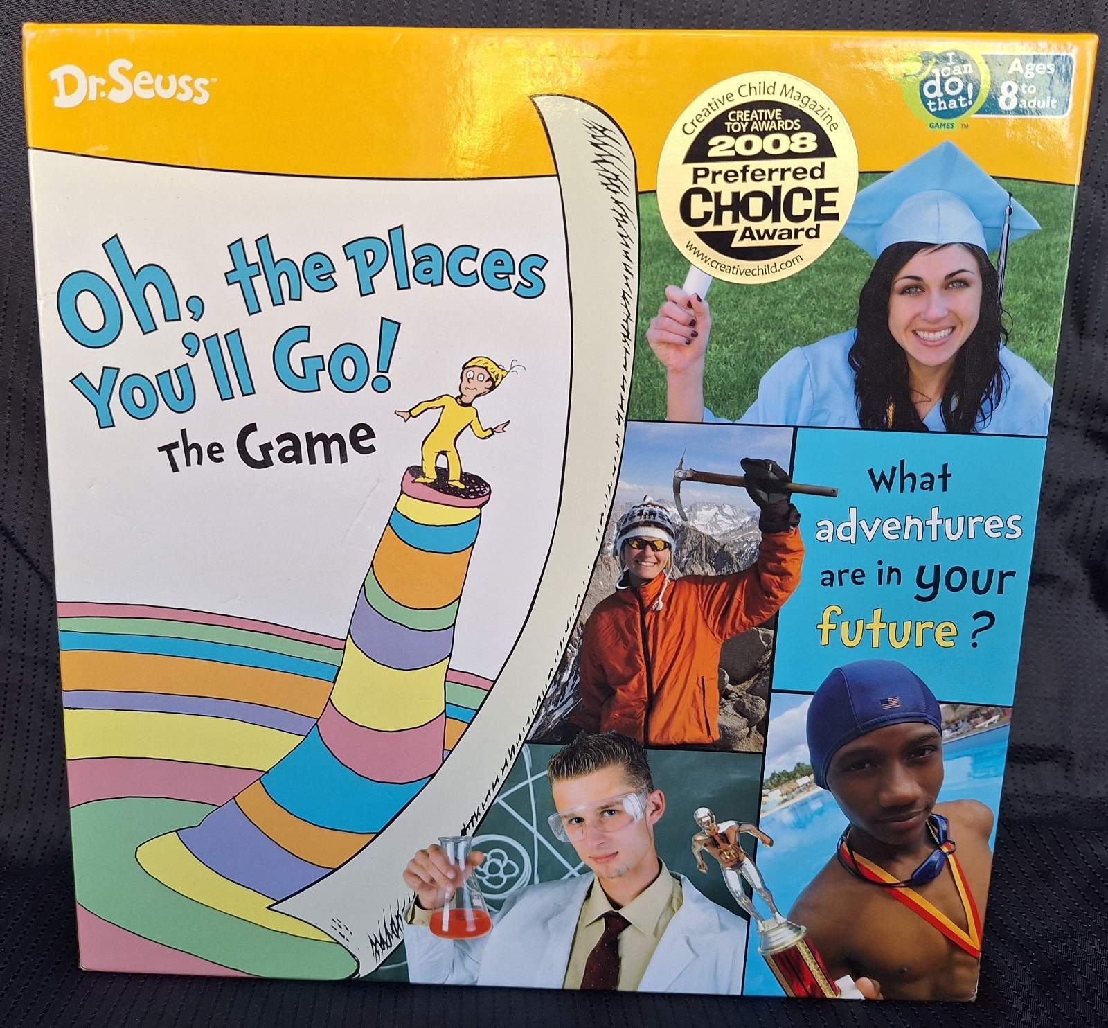 Dr Seuss Wonder Forge “OH THE PLACES YOU’LL GO”BOARD GAME AGES 8 & UP 2008